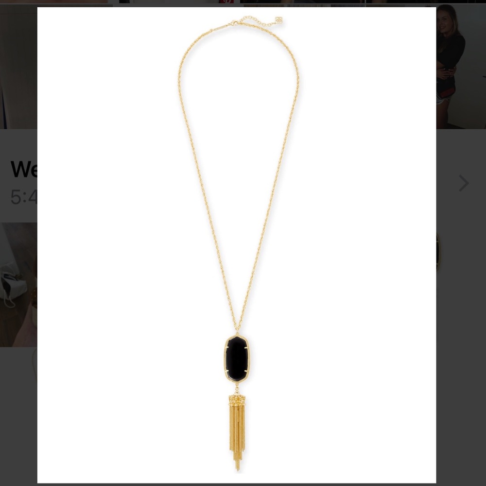 Black Kendra Scott Rayne Necklace